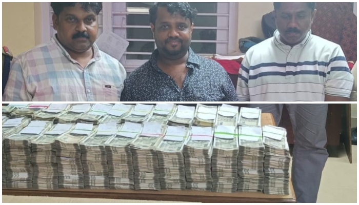 Rs 1 crore Hawala money seized from 3 persons who came from Bangalore to Kerala by train 