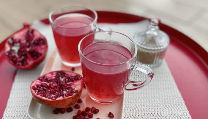 health benefits of drinking pomegranate peel tea