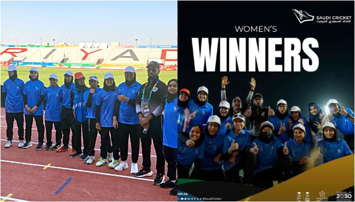 jsc blue team wins first saudi games womens cricket