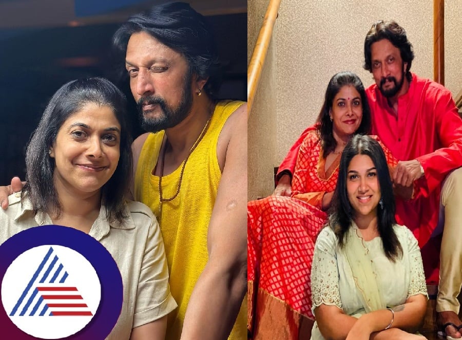 Kiccha Sudeep -Priya celebrates 23rd wedding anniversary pav