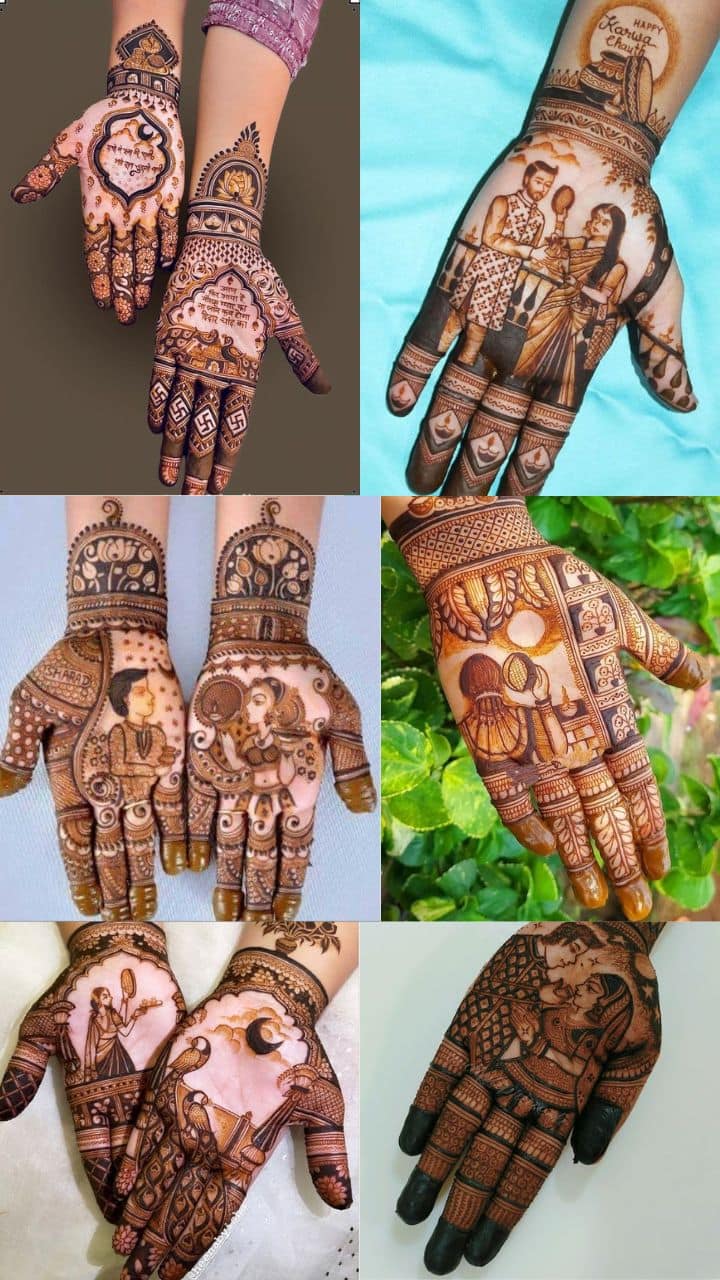 Karwa Chauth Mehndi Designs: Easy full hand-feet designs you can try  RBA