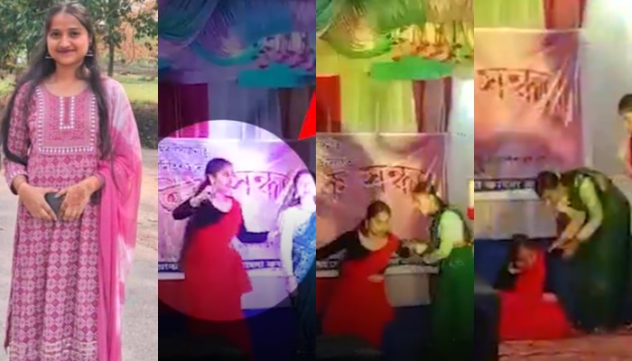 Assam 18 year old student Srijana Devi dies on stage san