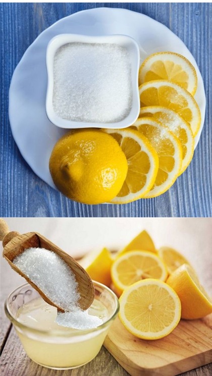 Apply Lemon and Sugar Mixture