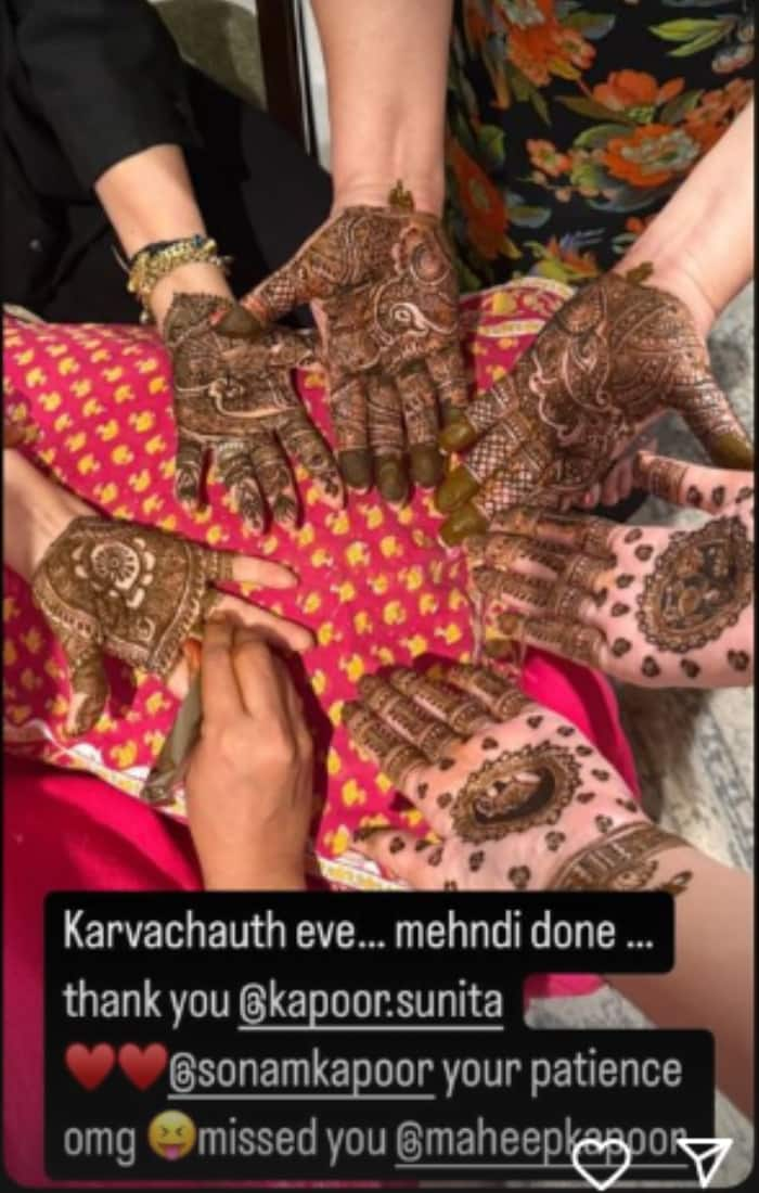 Karwa Chauth 2024: Parineeti Chopra, Sonam Kapoor, flaunt mehendi, Sonakshi Sinha shares new Mangalsutra RTM