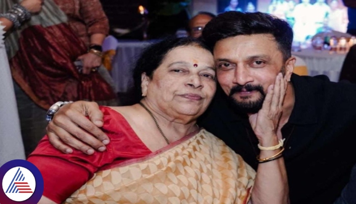 Kiccha Sudeep mother already knew hint of death Amma blessed 2 times in one day to son sat