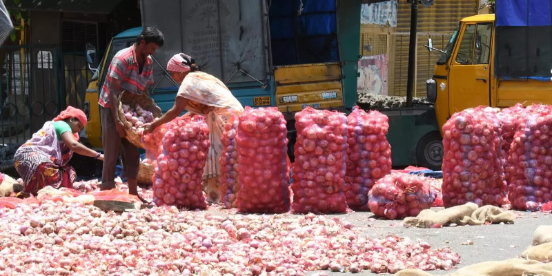 Soaring Onion Prices ahead of Diwali Due to Heavy Rains and Crop Damage