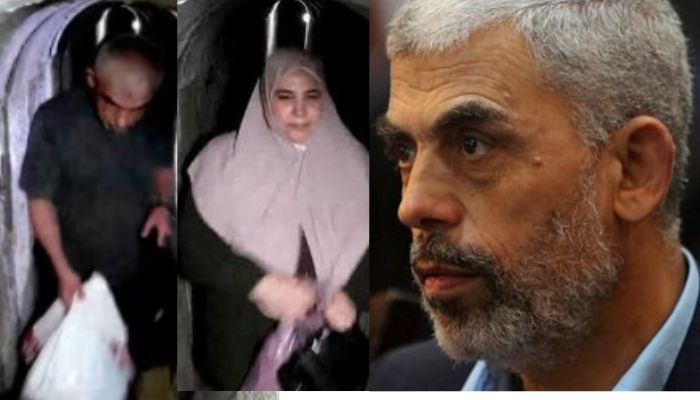 Hamas ex Chief Yahya Sinwar Seen Inside Tunnel footage viral mrq