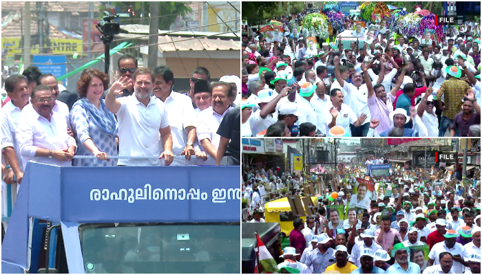 wayanad constituency priyanka gandhi road show muslim league flag decision byelection