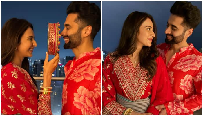 Karwa Chauth 2024: Rakul Preet Singh celebrates first Karwa Chauth with Jackky Bhagnani amid injury [PHOTOS] NTI