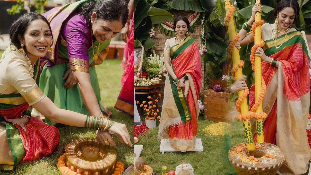 Naga Chaitanya Wedding with sobhita Dhulipala Haldi Ceremony Photos viral gan