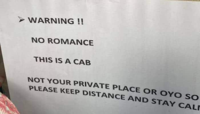 no romance this is a cab Hyderabad taxi drivers warning went viral 