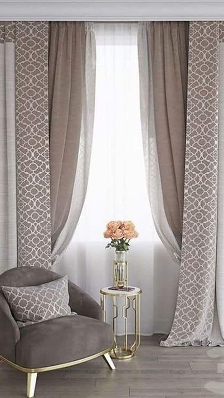 Stylish Diwali Curtain Designs for a Modern Drawing Room