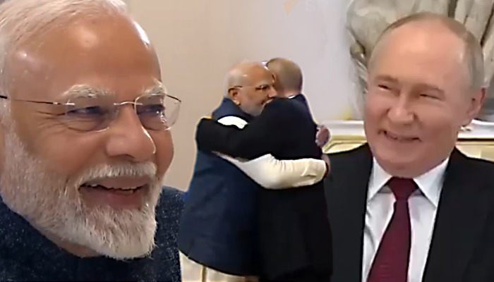 BRICS Summit Russia President Vladimir Putin makes PM Narendra Modi laugh during bilateral talks WATCH snt