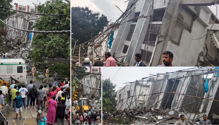 BREAKING Under construction building collapse in Bengaluru's