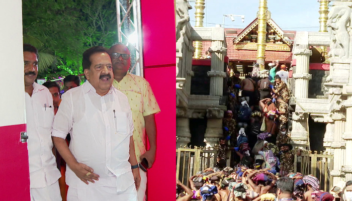 chennithala allege  neglect to sabarmala devotees