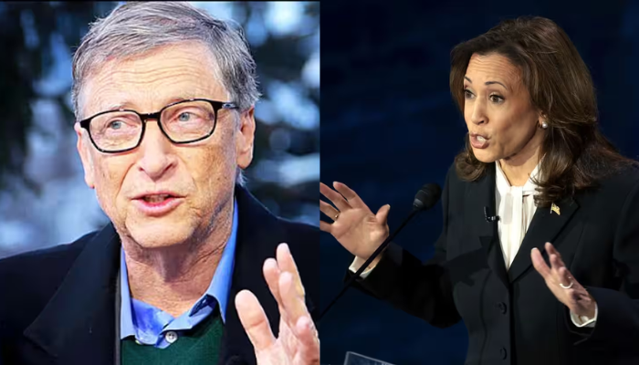 US presidential elections 2024 Bill Gates backs Kamala Harris with $50 million donation gcw