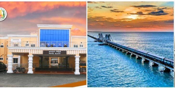 The Tamil Nadu government has started a hotel in Rameswaram to accommodate tourists at low rates KAK