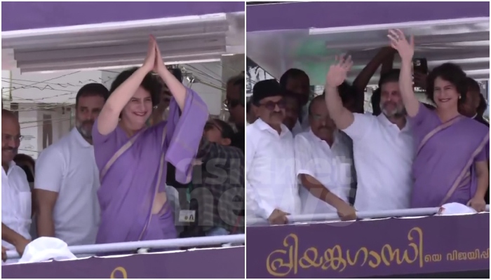 Wayanad byelection 2024 Priyanka Gandhi to file nomination for Wayanad bypolls  road show update