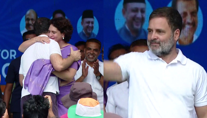 wayanad by-elections 2024 priyanka gandhi nomination latest update rahul gandhi speaks in public rally in kalpetta 