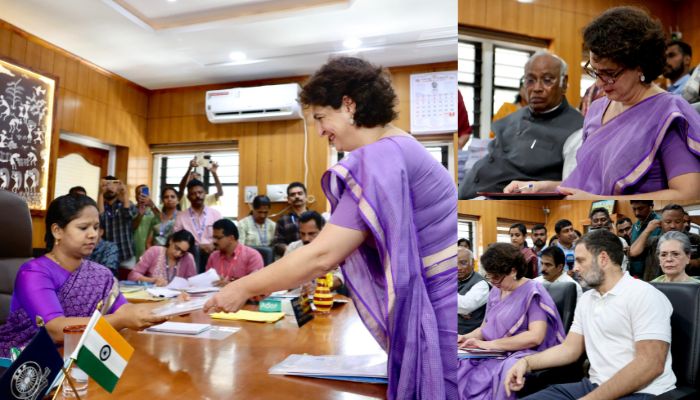 Priyanka Gandhi submit her nomination for Wayanad bypolls mrq