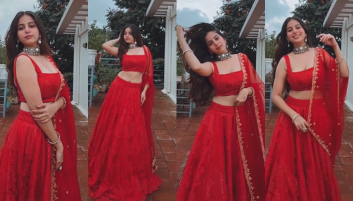 niveditha gowda In Red Lehenga Social Media Trolls san