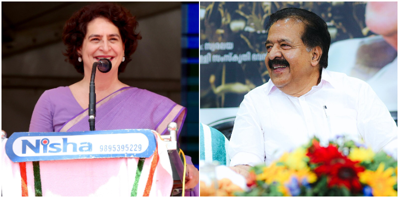 Chennithala compares Priyanka Gandhi with Indira Gandhi