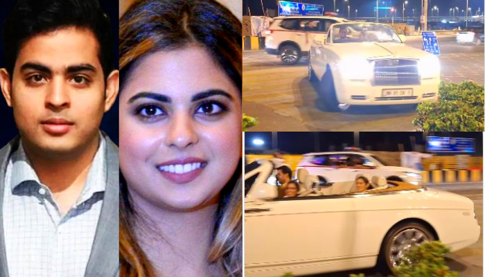 Akash Ambani Takes Wife, Sister On A Joyride In Rolls Royce Convertible Video