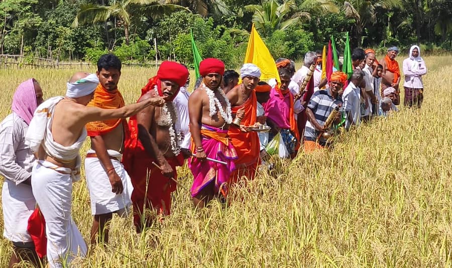 Farmers celebrated Hostina Festival in Uttara Kannada gvd