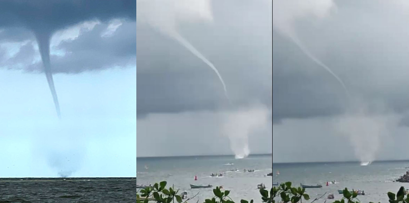 waterspout phenomena vizhinjam