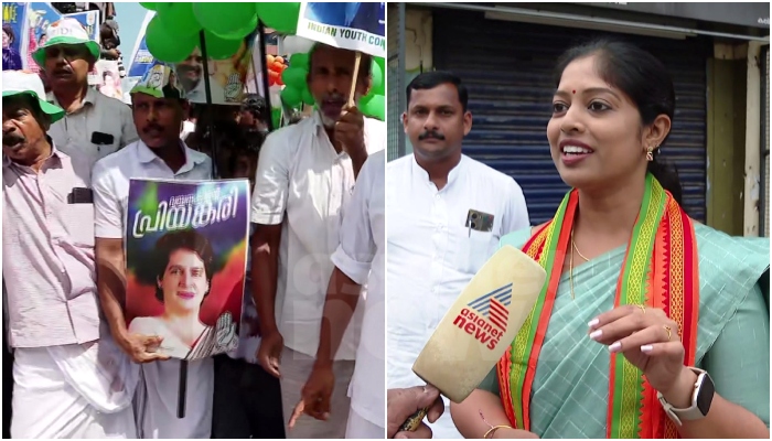 BJP candidate Navya Haridas says many of UDF road show are from outside Wayanad