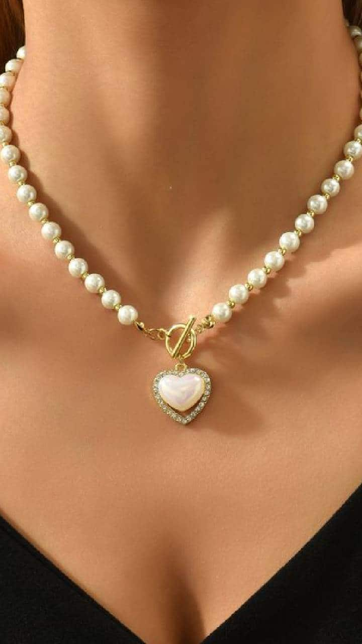 Pearl Gold Necklace Ideas for Dhanteras Diwali 2024 ram 