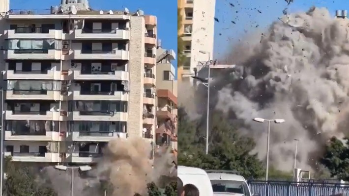 Israel Uses SPICE 2000 Bomb to Destroy Building in Beirut, Lebanon  (Video) RBA