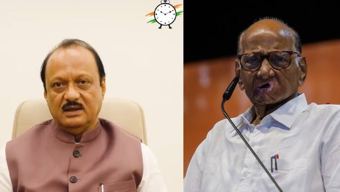 Ajit Pawar and Sharad Pawar