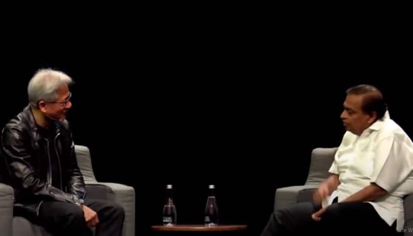 My version of NVIDIA is 'vidya', which means knowledge: Mukesh Ambani tells CEO Jensen Huang (WATCH)