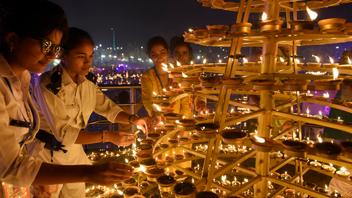 Ayodhya Deepotsav 2024 grand diwali celebration in lord rama with 28 lakh lamps ckm 