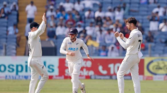 Pune Test New Zealand take driver seat against India in 2nd Test after 300 plus runs lead kvn