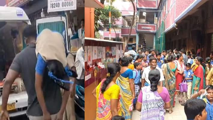 Gas leak! Private School students faint in Chennai tvk