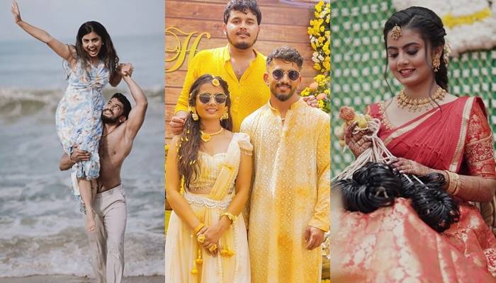 Social Media Star Madhu gowda and Nikhil Wedding Sangeet And Haldi Program And Trolls san