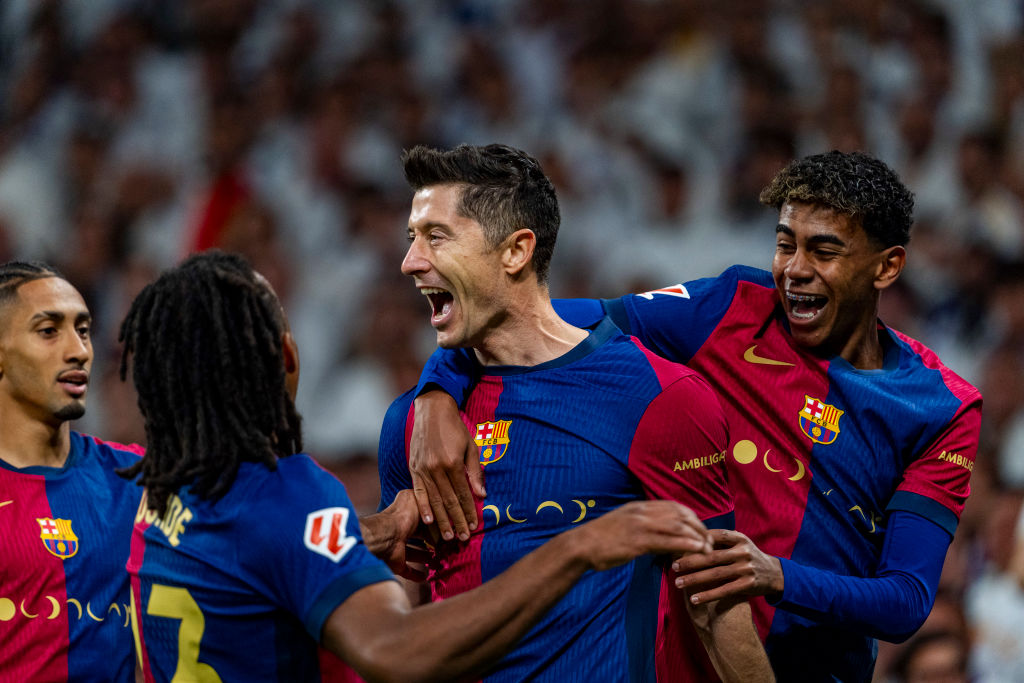 Barcelona wins El Clasico in La Liga, Lewandowski, Yamal and Raphinha scores