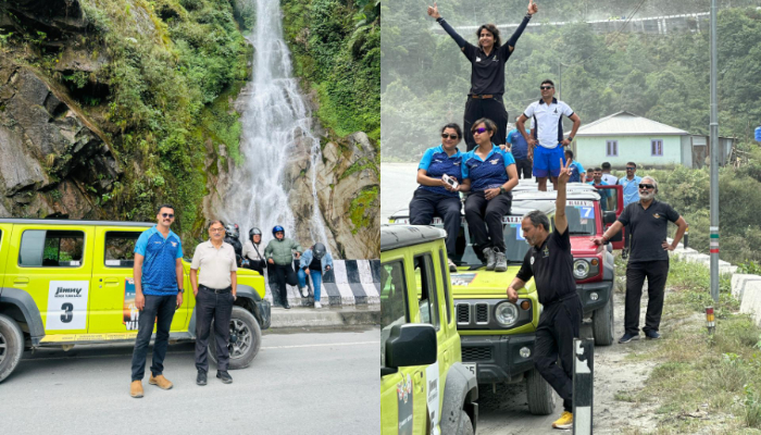 IAF UWM car rally enters into arunachal pradesh tawang monastery to felicitate participants