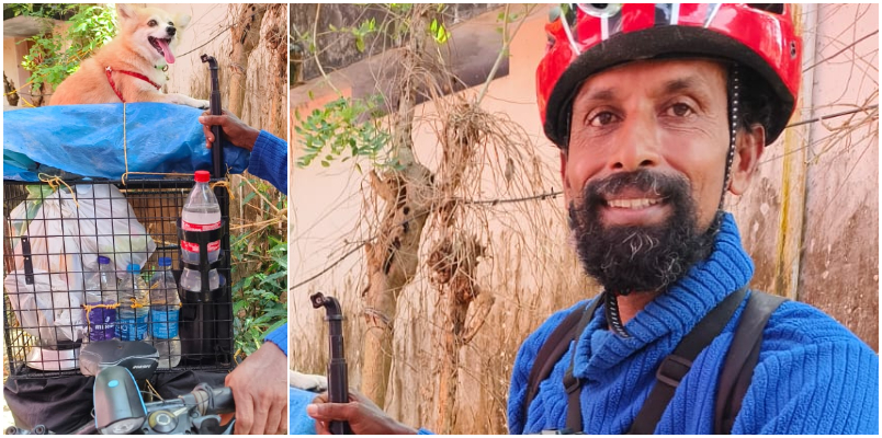 Jobin Sebastian started his Cycle tour of India from alappuzha