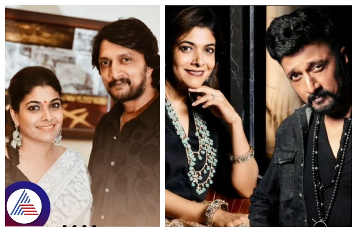 Kichcha Sudeep and Priya sudeep in Bigg Boss Kannada season 2 video becomes viral srb 