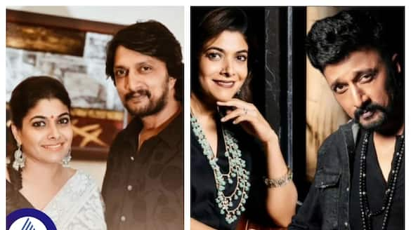 Kichcha Sudeep and Priya sudeep in Bigg Boss Kannada season 2 video becomes viral srb 