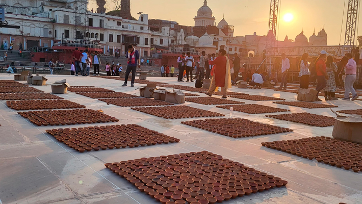 Ayodhya Deepotsav 2024 to Feature 1 Lakh 25  thousand Cow Dung Diyas mrq