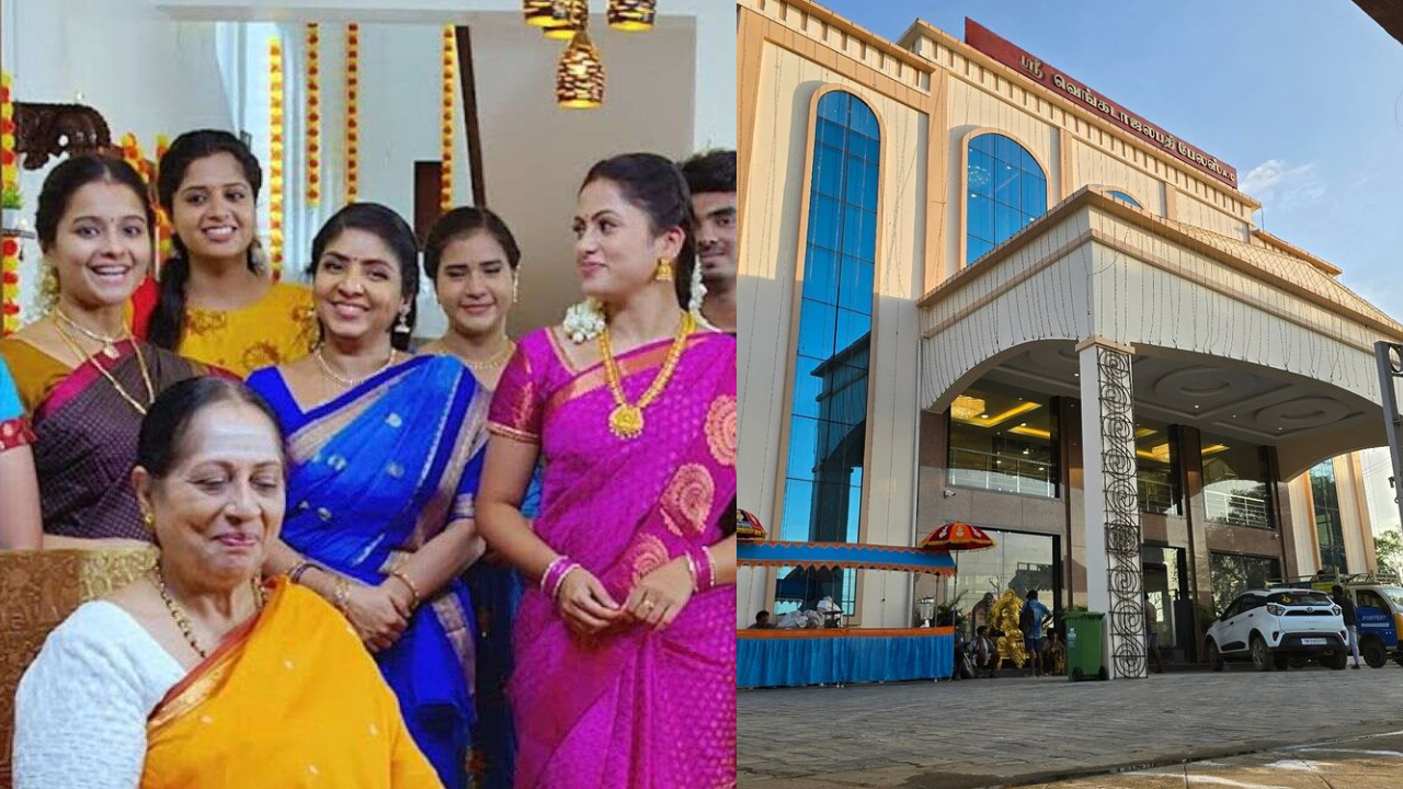 Ethirneechal Serial Actress Sathya Devarajan build new marriage hall : நடிகர் விஜய்யை விட படு பிரம்மாண்டமாக திருமண மண்டபம் கட்டிய எதிர்நீச்சல் சீரியல் நடிகை!!