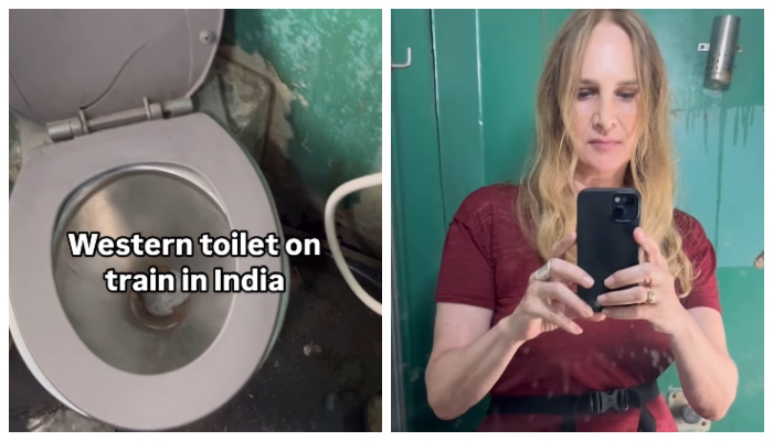 foreign woman who shared a video of an unhygienic toilet on Indian Railways has been asked to increase the budget on social media