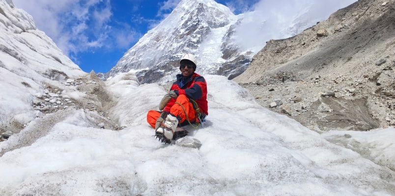 Elnath Reji NCC Cadet from St Thomas College Palai attended himalayan mountaineering camp