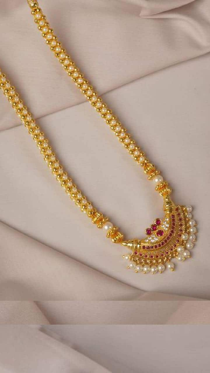 Kolhapuri thushi necklace 7 new designs to buy for deepawali 2024