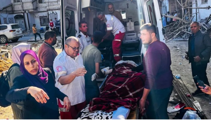 Israel army detained about 100 people from Gaza hospital alleging Hamas workers