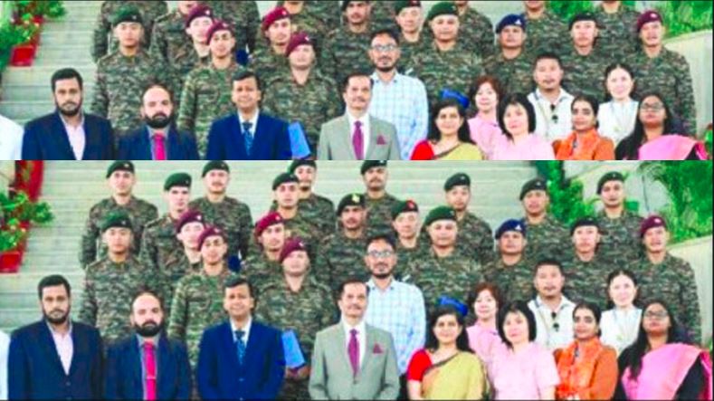 Indo China border soldiers learned and graduated by Chinese language